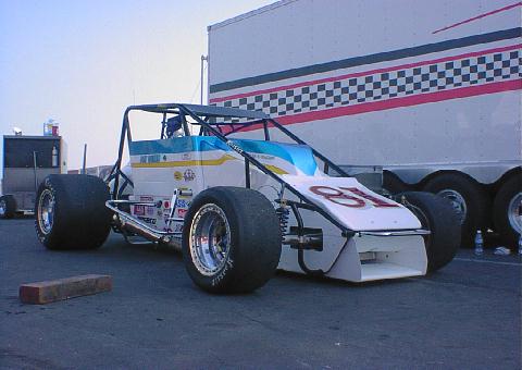 silver garage crown car usac chassis